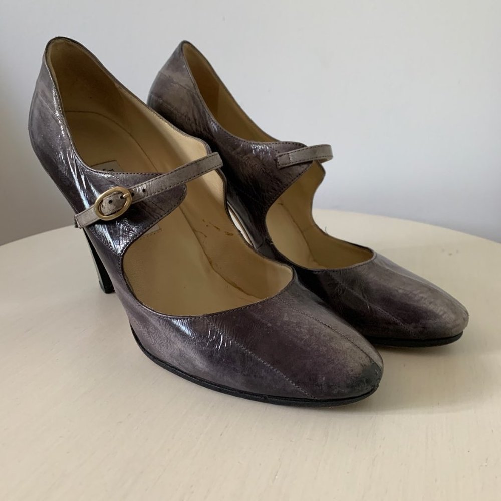 Jimmy Choo Black and Grey Heels